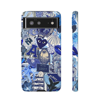 Blue Collage Tough Phone Case