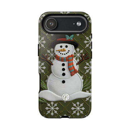 Christmas Snowman Tough Phone Case