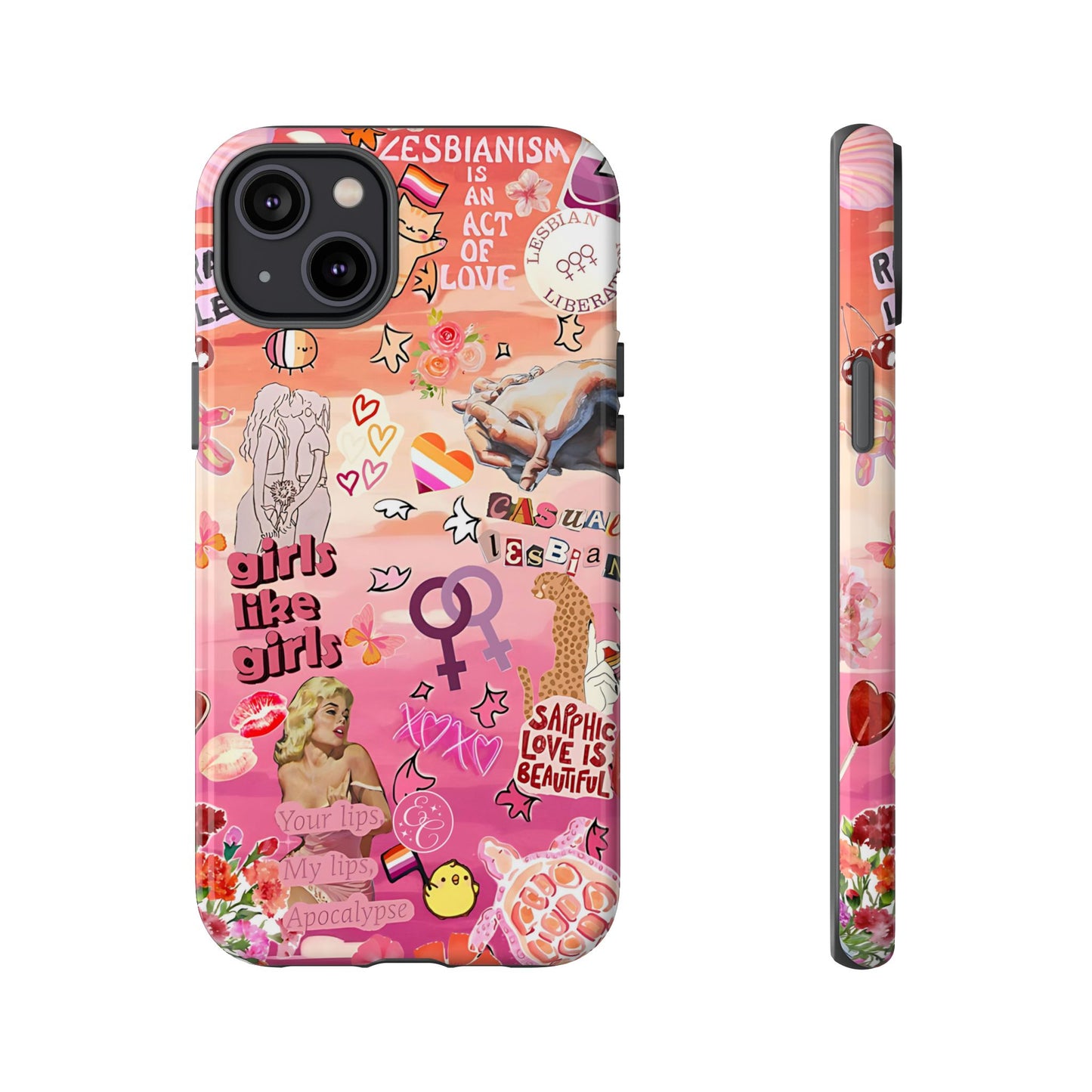 Lesbian Collage Tough Phone Case