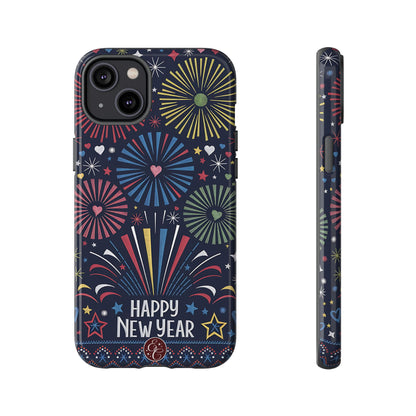 Happy New Year Fireworks Tough Phone Case