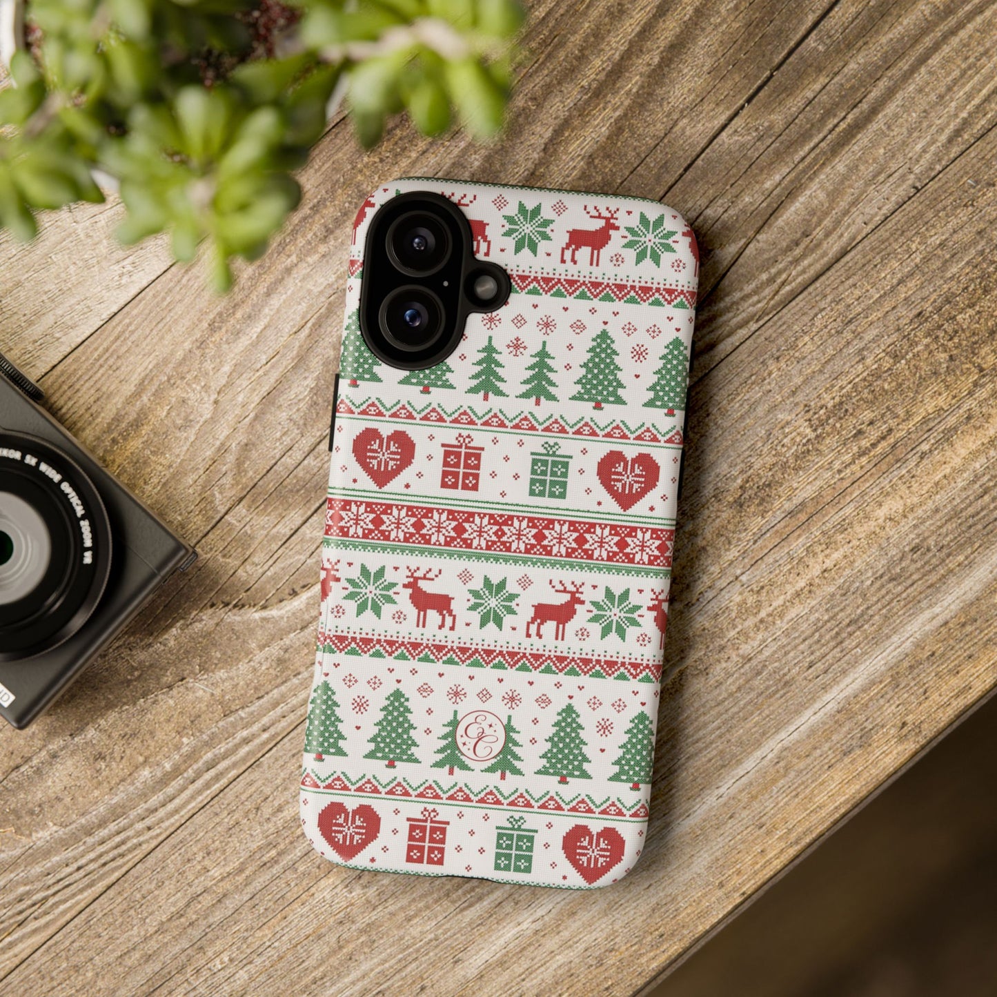 Ugly Christmas Sweater Pattern Tough Phone Case