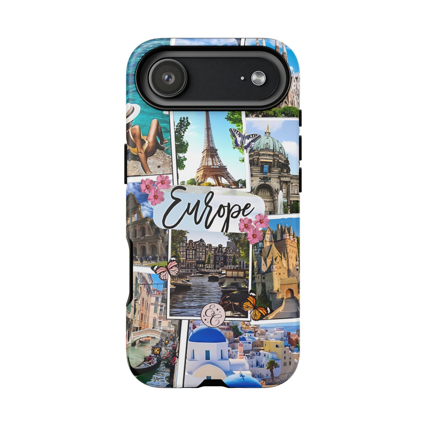 Europe Travel Collage Tough Phone Case