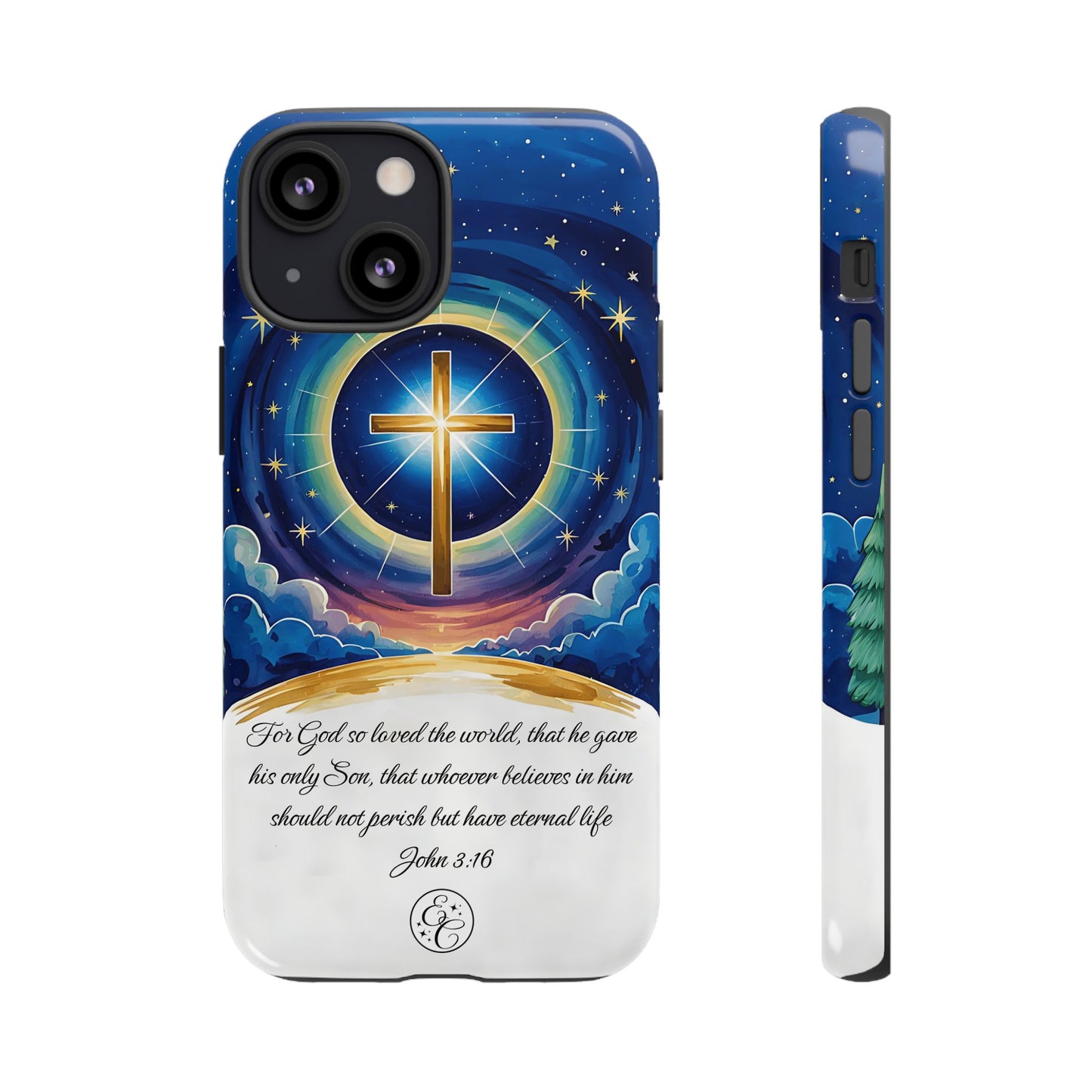 Celestial Cross - John 3:16 Tough Phone Case