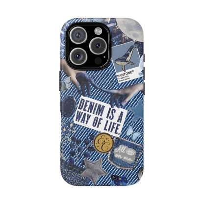 Denim Texture Tough Phone Case