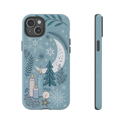 Winter Moon & Candles Tough Phone Case