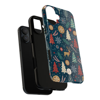Christmas Holiday Pattern Tough Phone Case