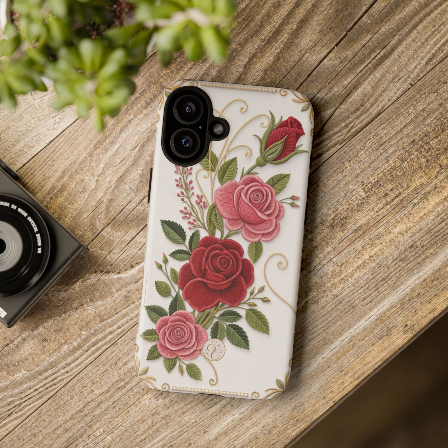 Elegant Rose Garden Tough Phone Case