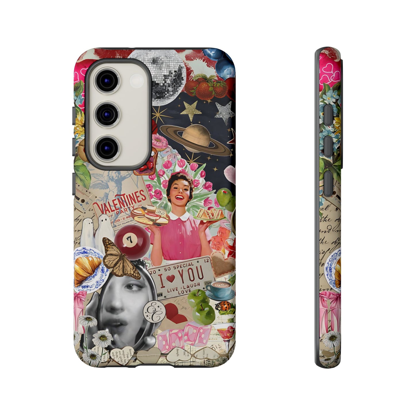 Retro Aesthetic Collage Art Tough Phone Case