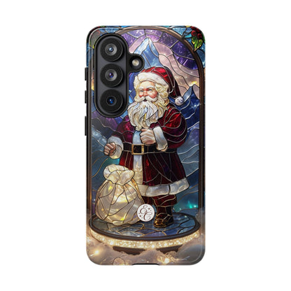 Santa Claus Stained Glass Phone Case