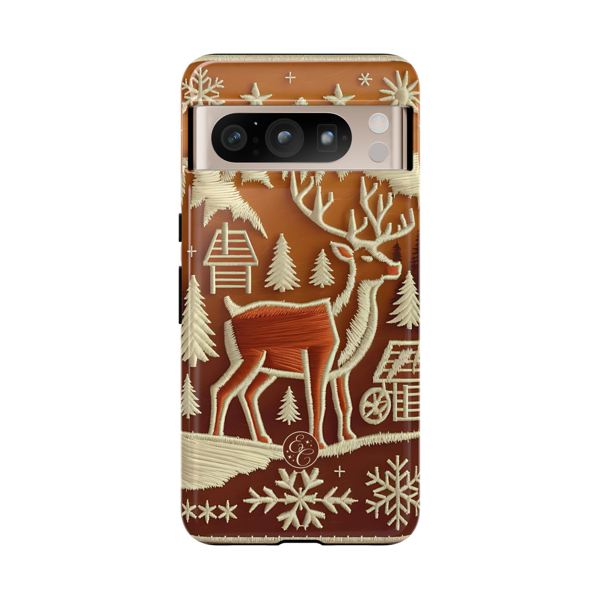 Rustic Reindeer Christmas Phone Case