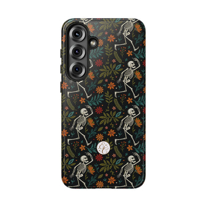 Halloween Boho Skeleton Pattern Tough Phone Case