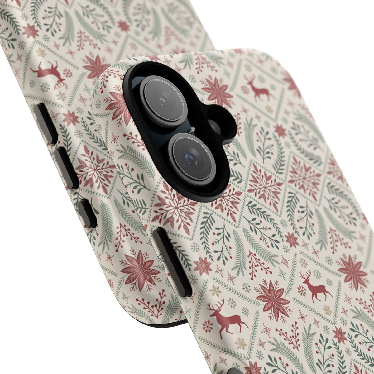 Red Reindeer Christmas Pattern Phone Case