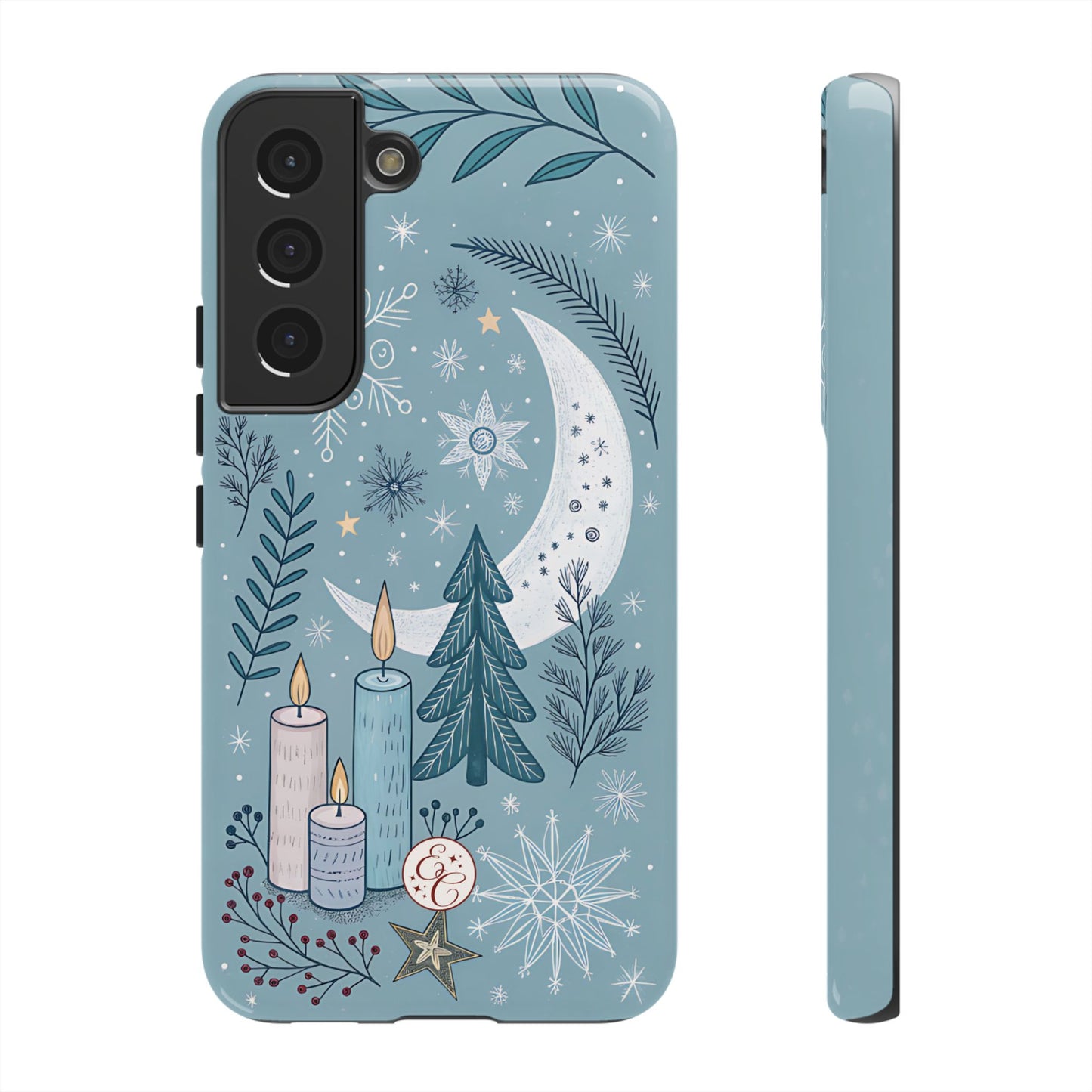 Winter Moon & Candles Tough Phone Case