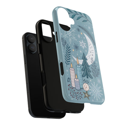 Winter Moon & Candles Tough Phone Case