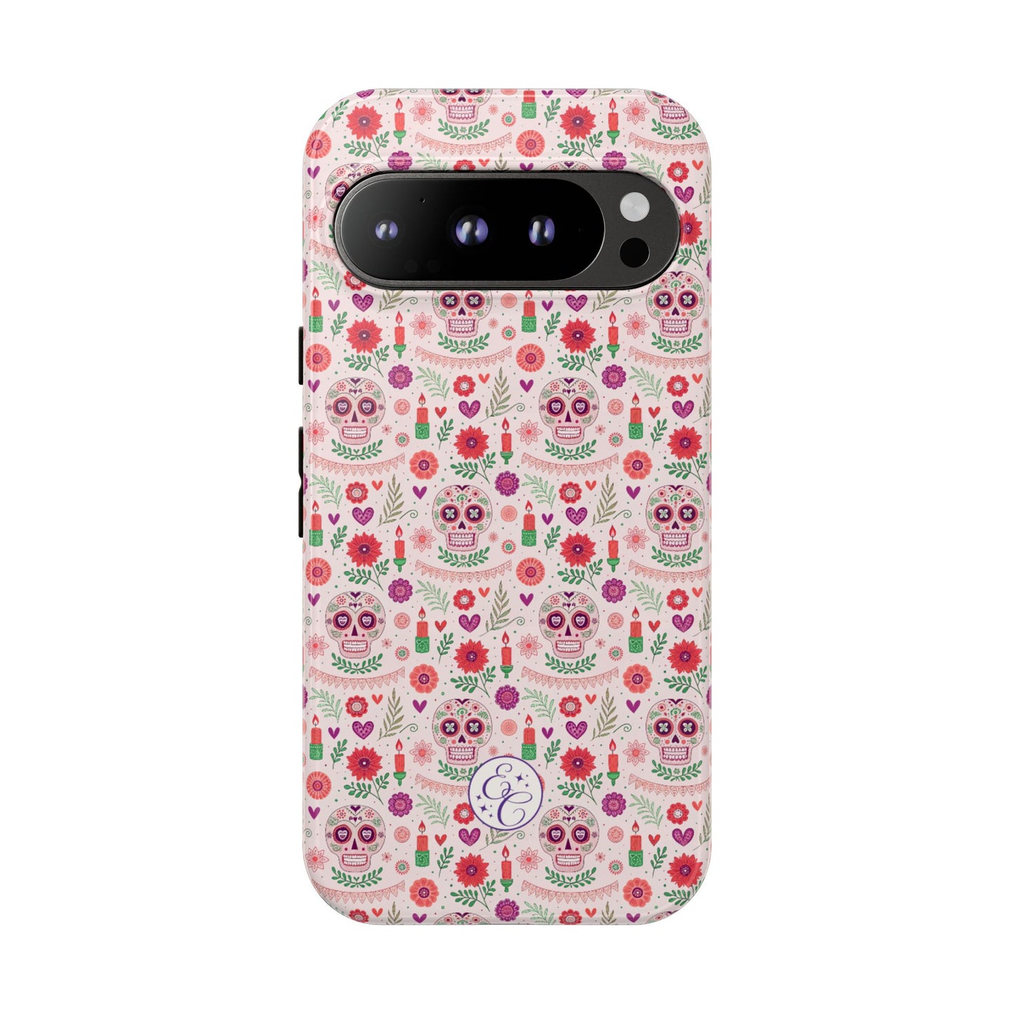 Pink Boho Day of the Dead Tough Phone Case