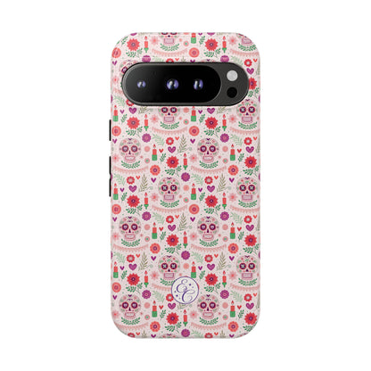 Pink Boho Day of the Dead Tough Phone Case