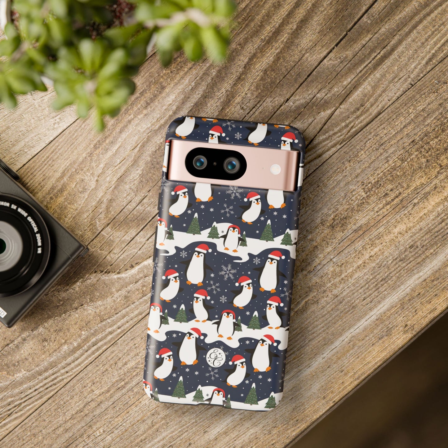 Cute Penguin Christmas Pattern Tough Phone Case