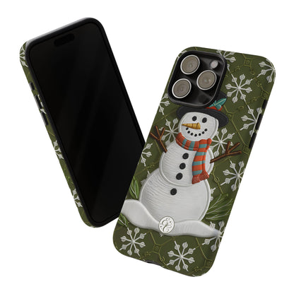 Christmas Snowman Tough Phone Case