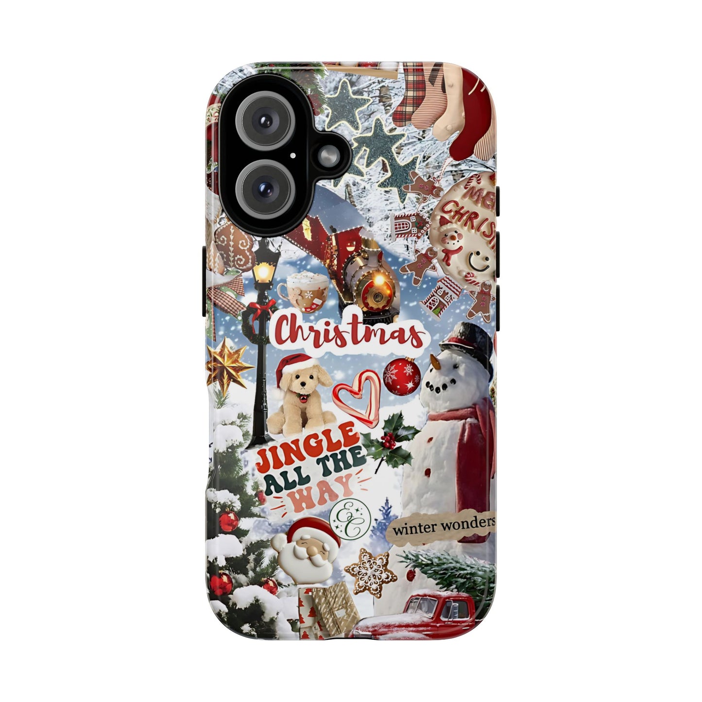 Christmas Holiday Collage Tough Phone Case