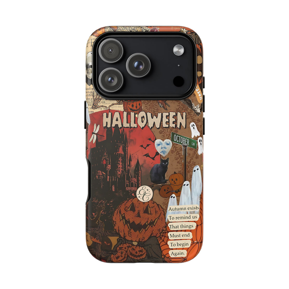 Spooky Season Vintage Collage Phone Case