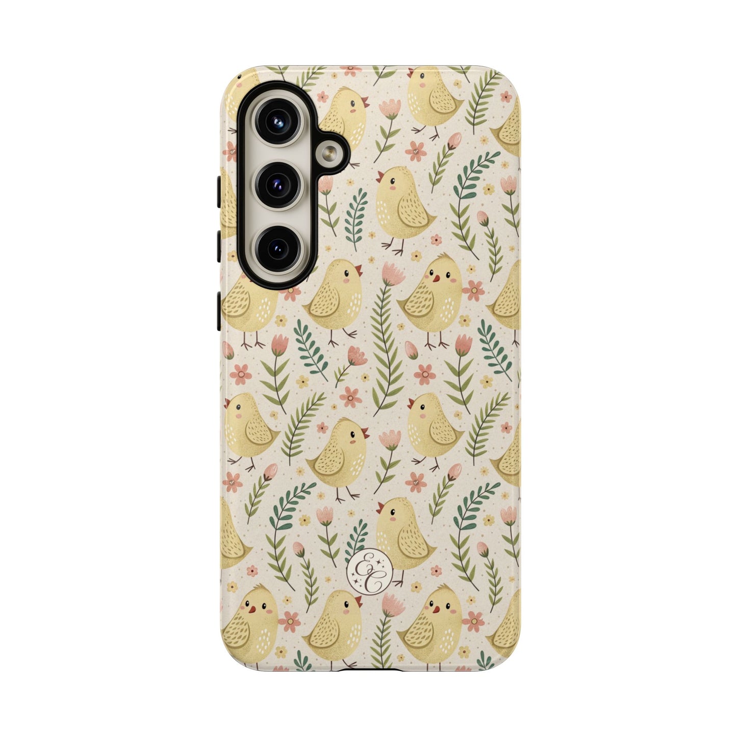 Vintage Floral Chick Pattern Tough Phone Case