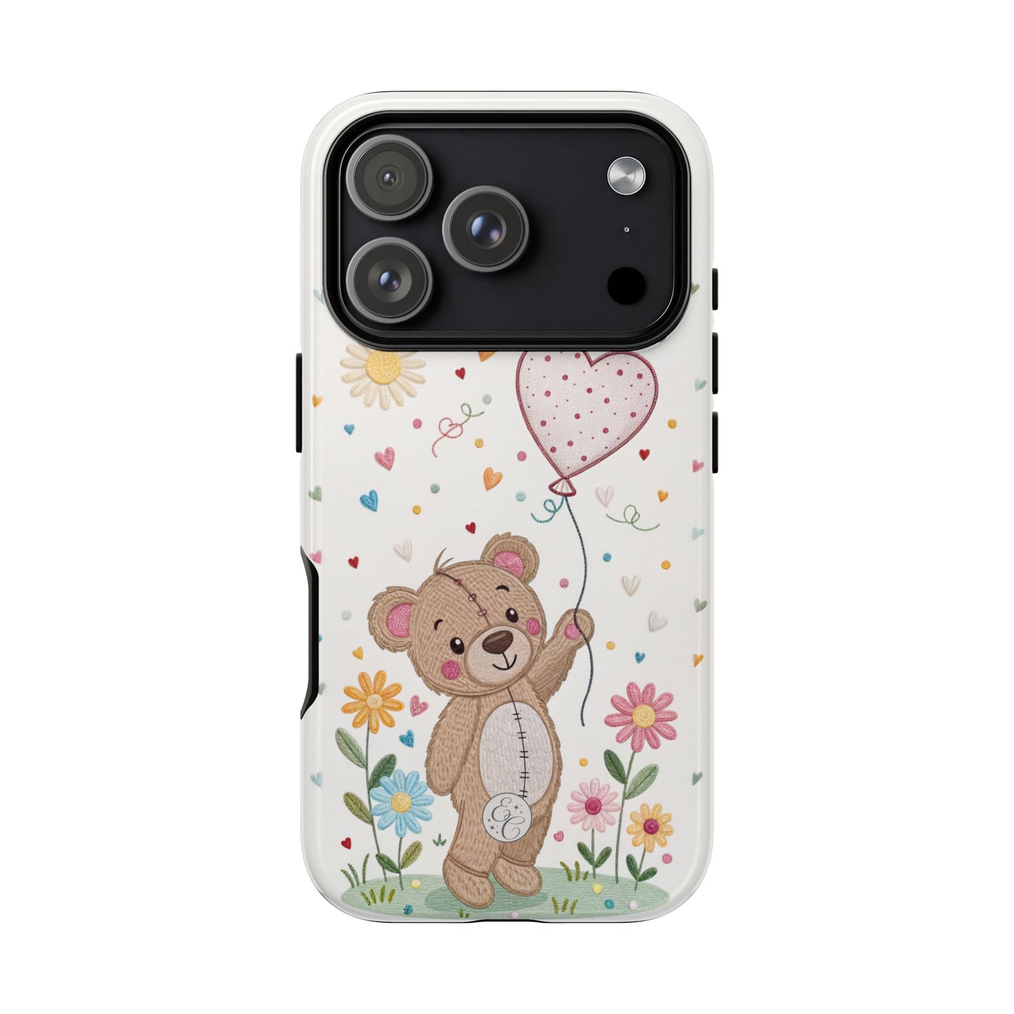 Cute Teddy Bear Tough Phone Case