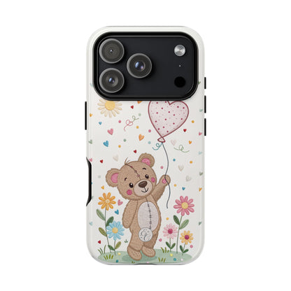 Cute Teddy Bear Tough Phone Case
