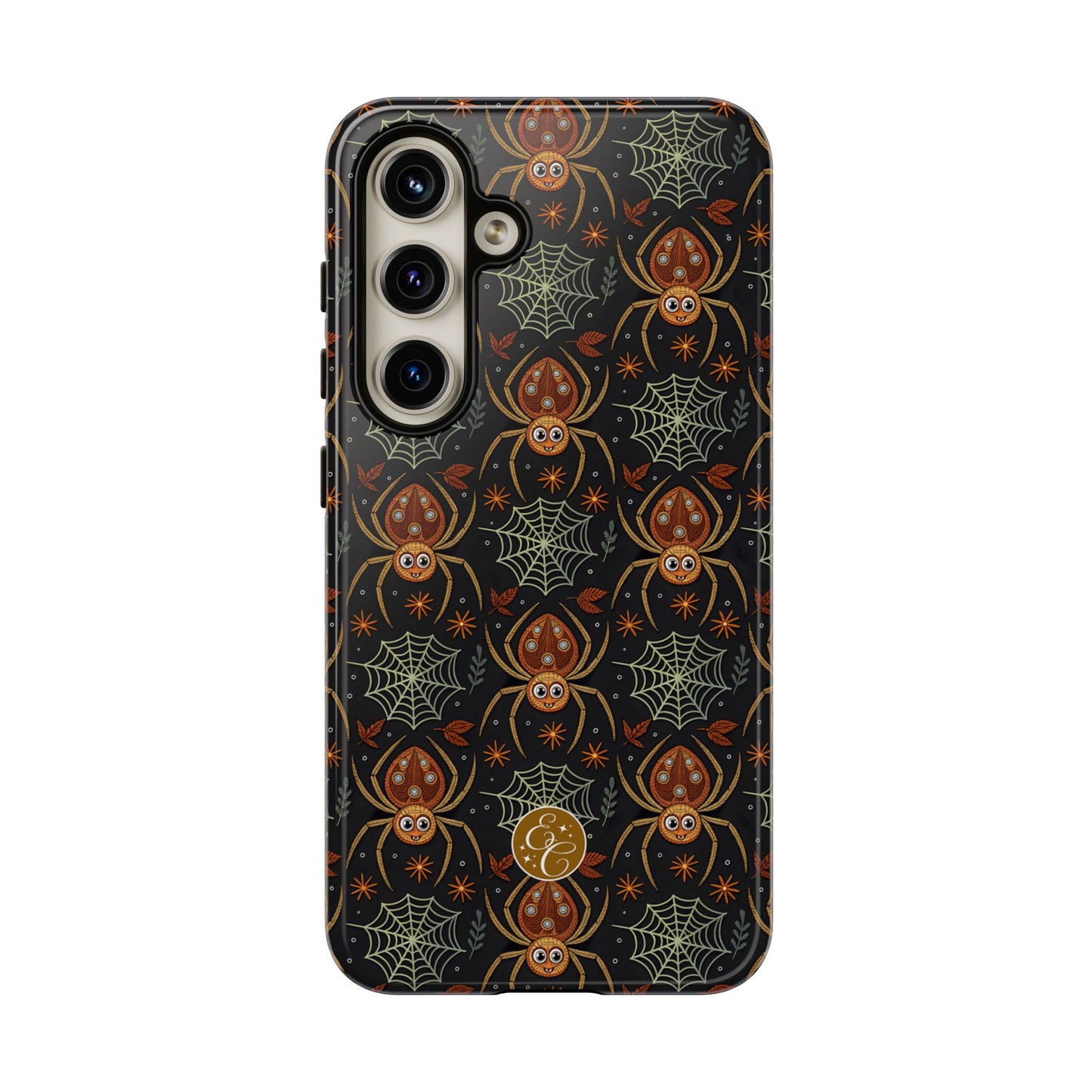 Boho Halloween Spider Pattern Tough Phone Case