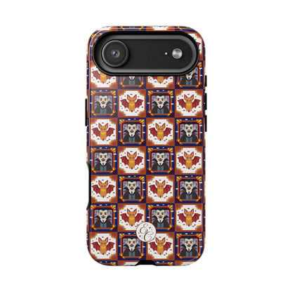 Dracula & Bat Pattern Tough Phone Case