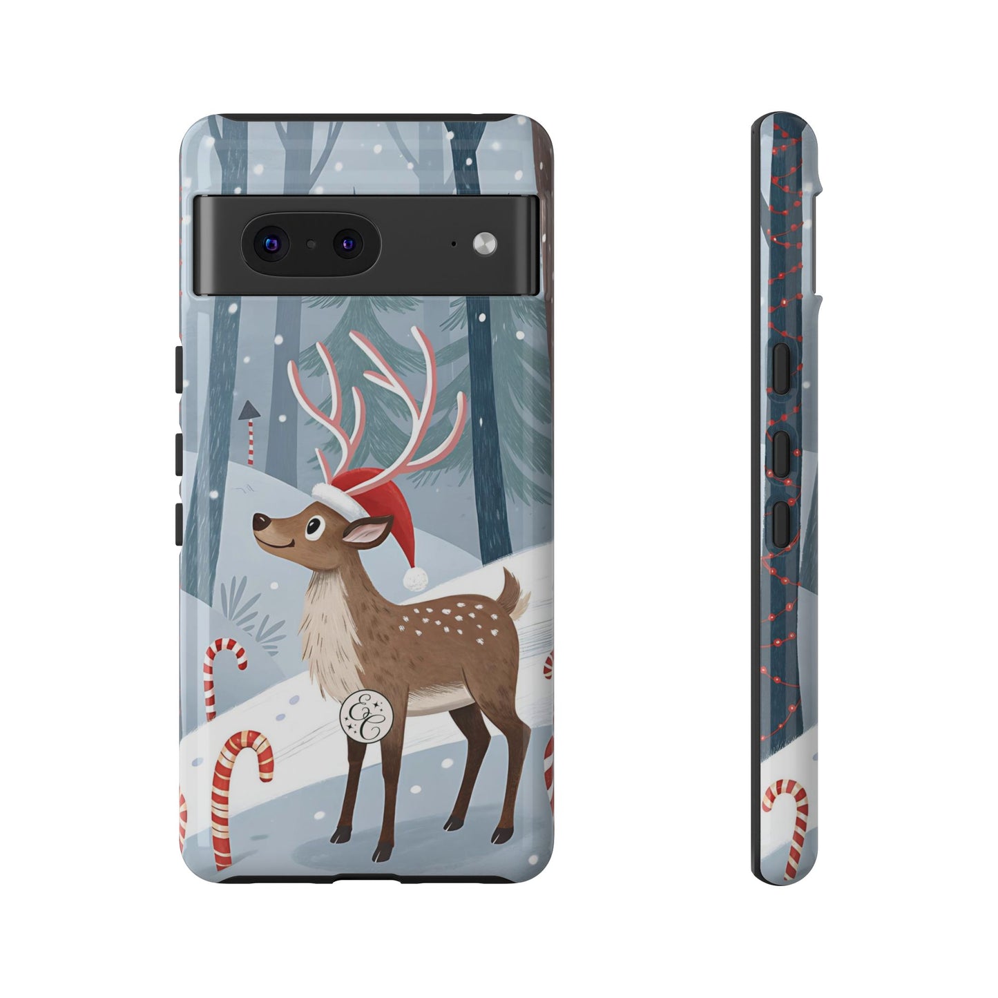 Reindeer in Winter Wonderland Tough Phone Case