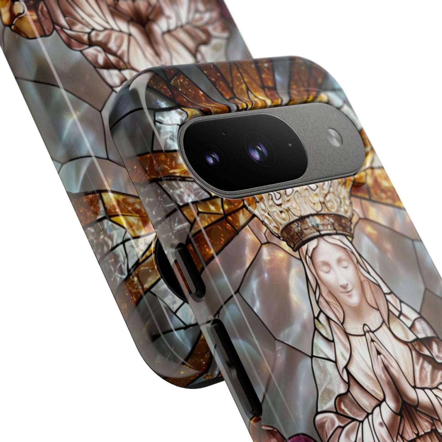 Virgin Mary Stained Glass Tough Phone Case