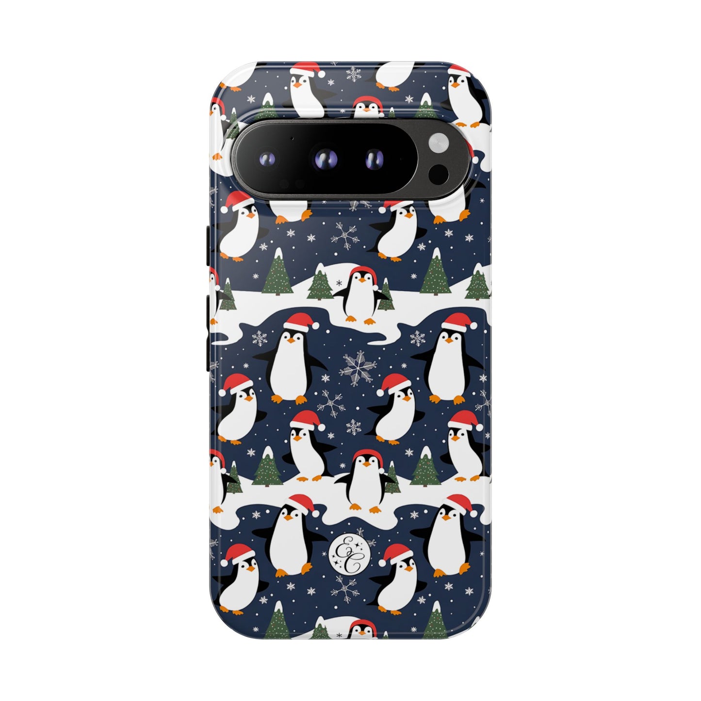 Cute Penguin Christmas Pattern Tough Phone Case