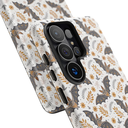 Boho Bat Pattern Halloween Phone Case