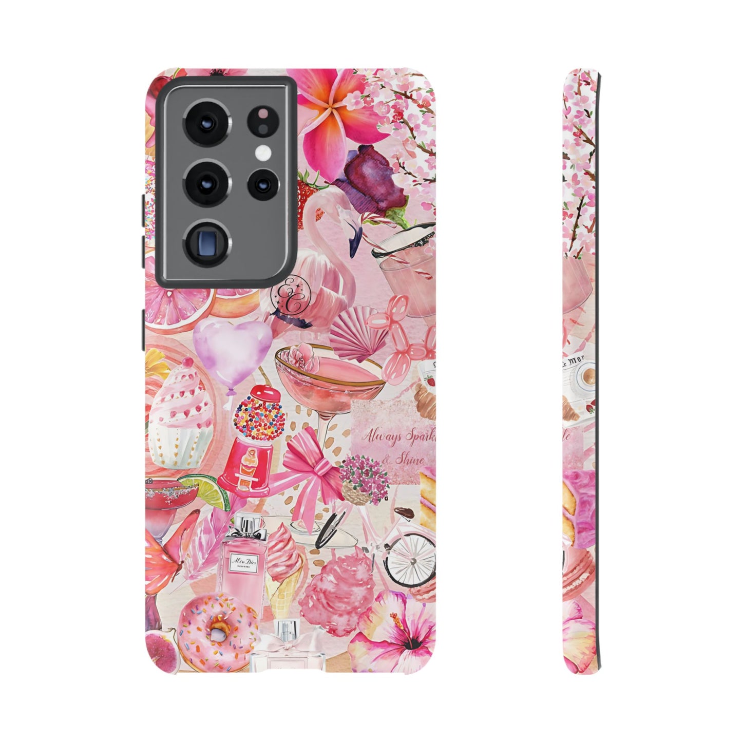 Pink Collage Tough Phone Case