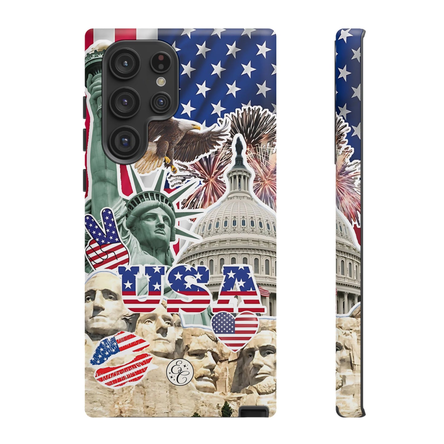 Patriotic USA Collage Tough Phone Case