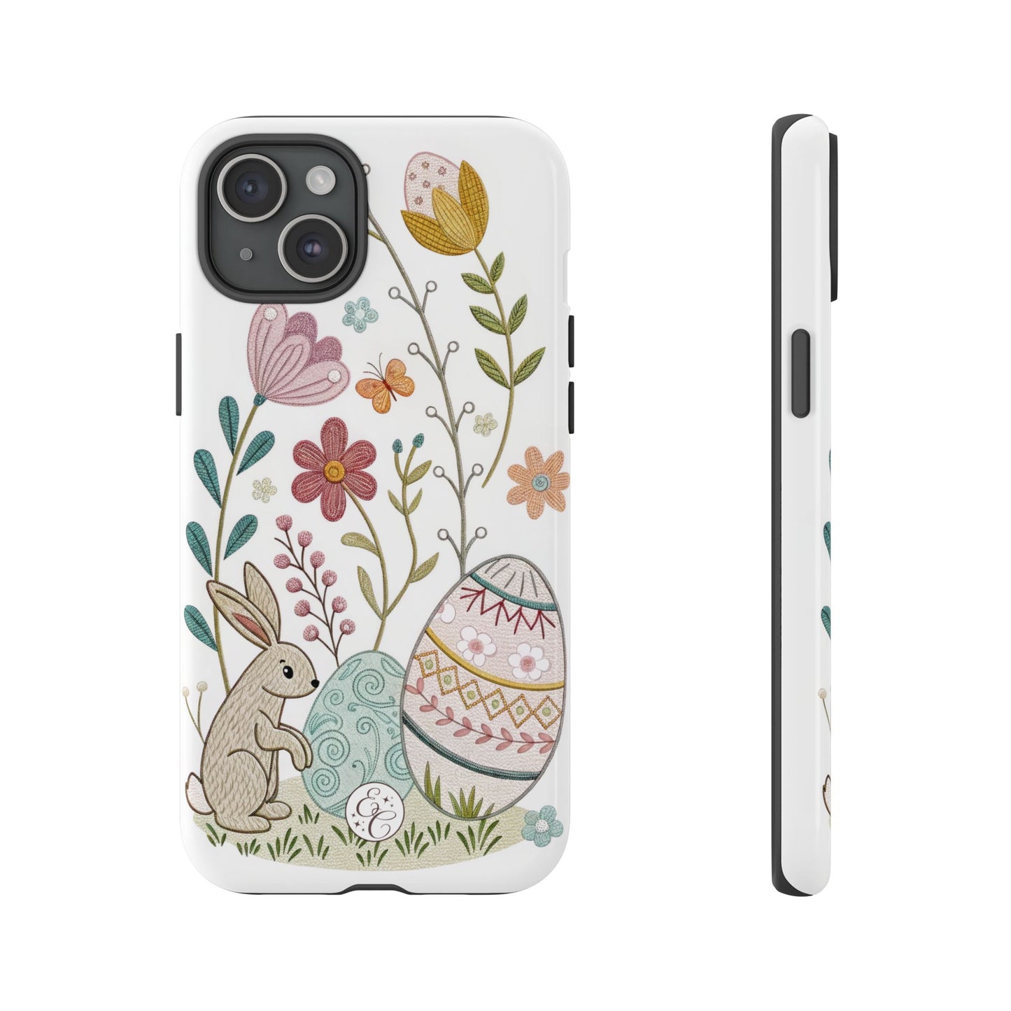 Bunny & Easter Egg Floral Tough Phone Case