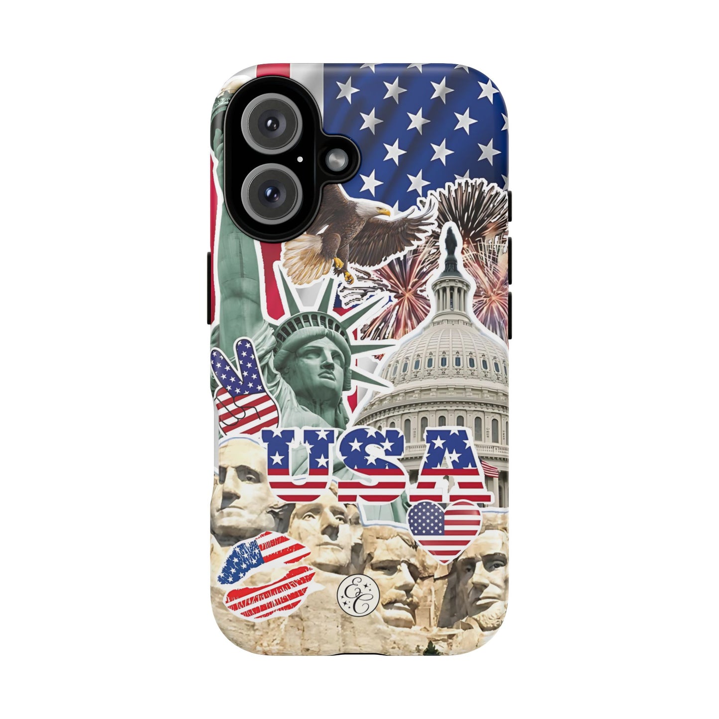 Patriotic USA Collage Tough Phone Case