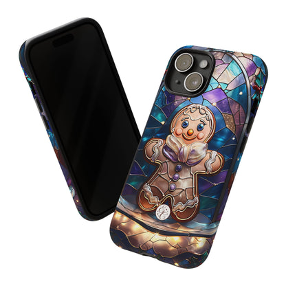 Gingerbread Man Stained Glass Tough Phone Case