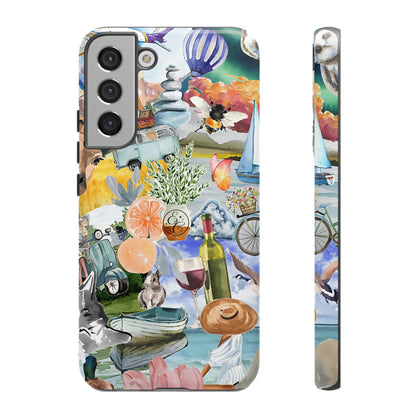 Vintage Travel Collage Tough Phone Case