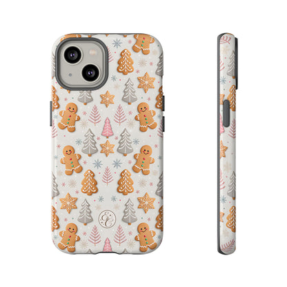 Christmas Gingerbread Man Pattern Tough Phone Case