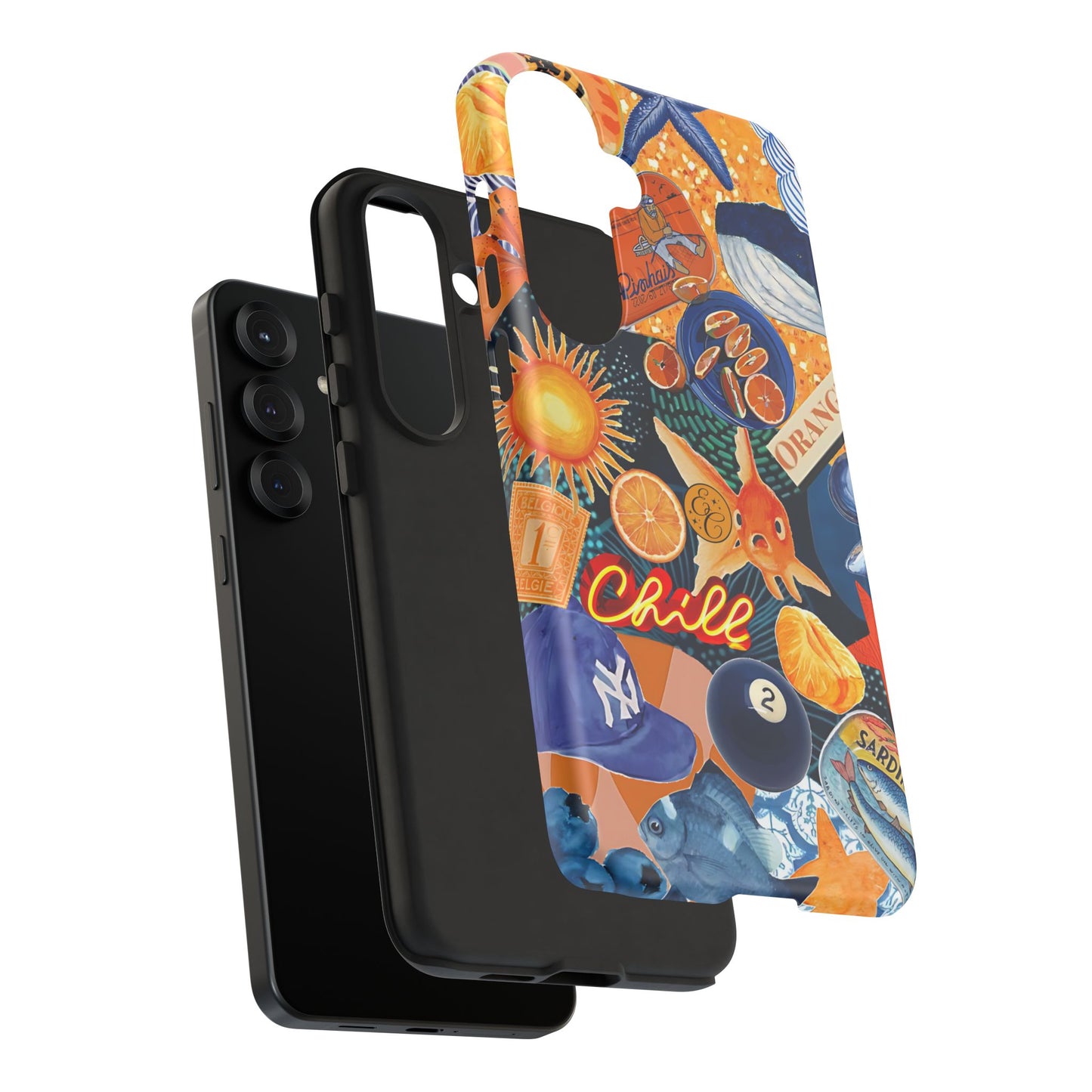 Nautical and Citrus Tough Phone Case