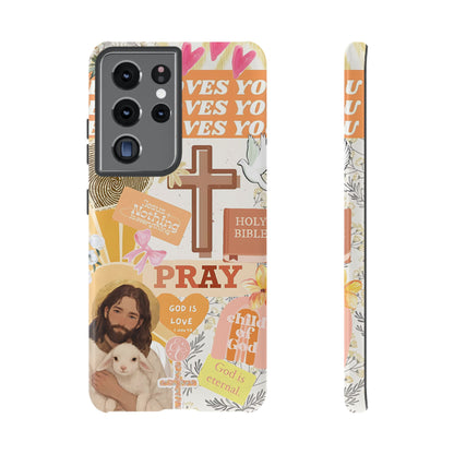 Christian Collage Tough Phone Case