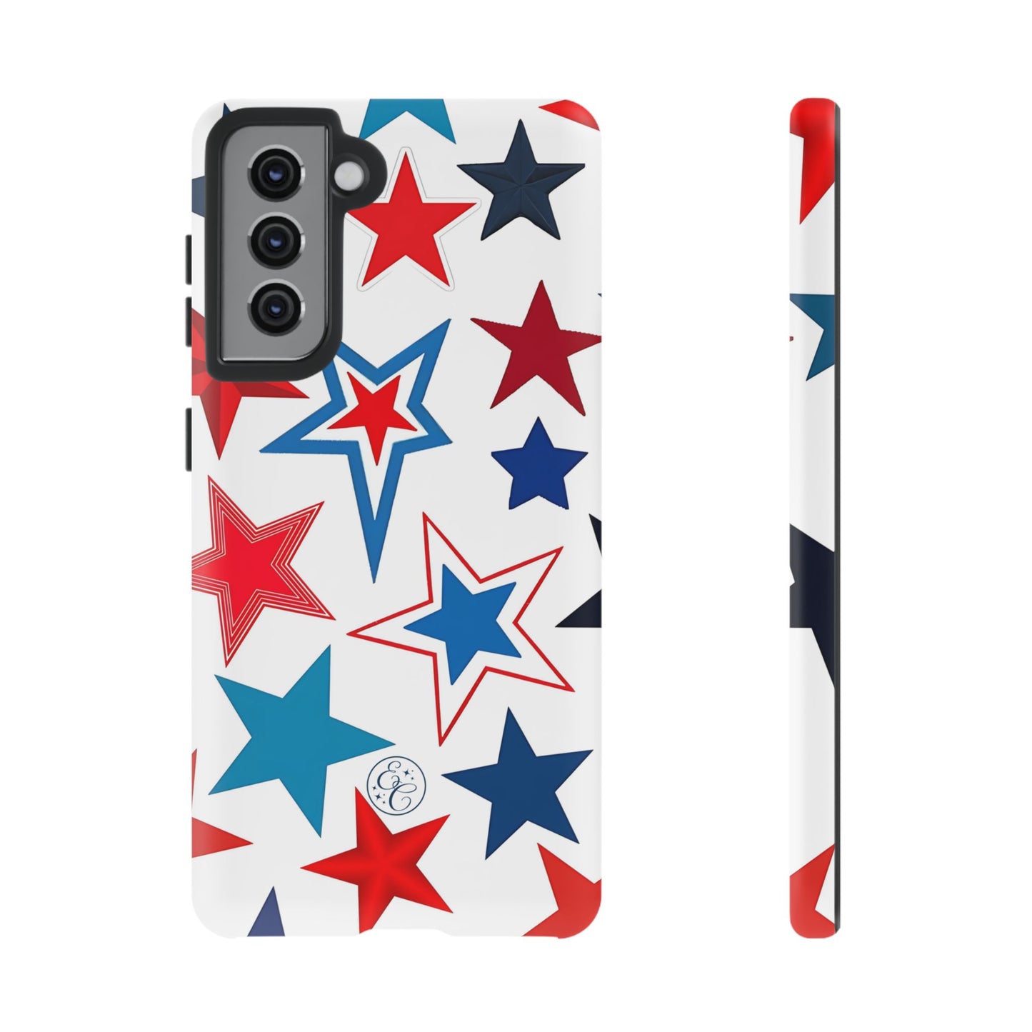Patriotic Star Pattern Tough Phone Case