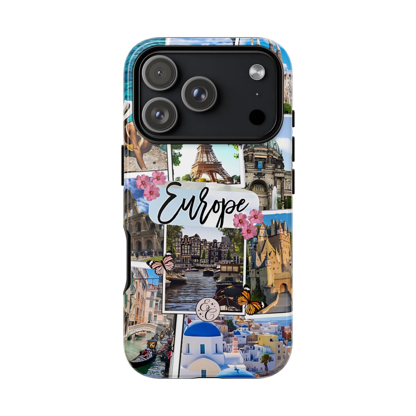 Europe Travel Collage Tough Phone Case