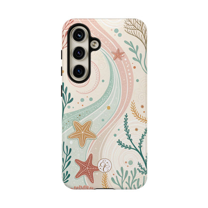 Pink Ocean Boho Doodle Tough Phone Case