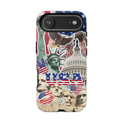Patriotic USA Collage Tough Phone Case