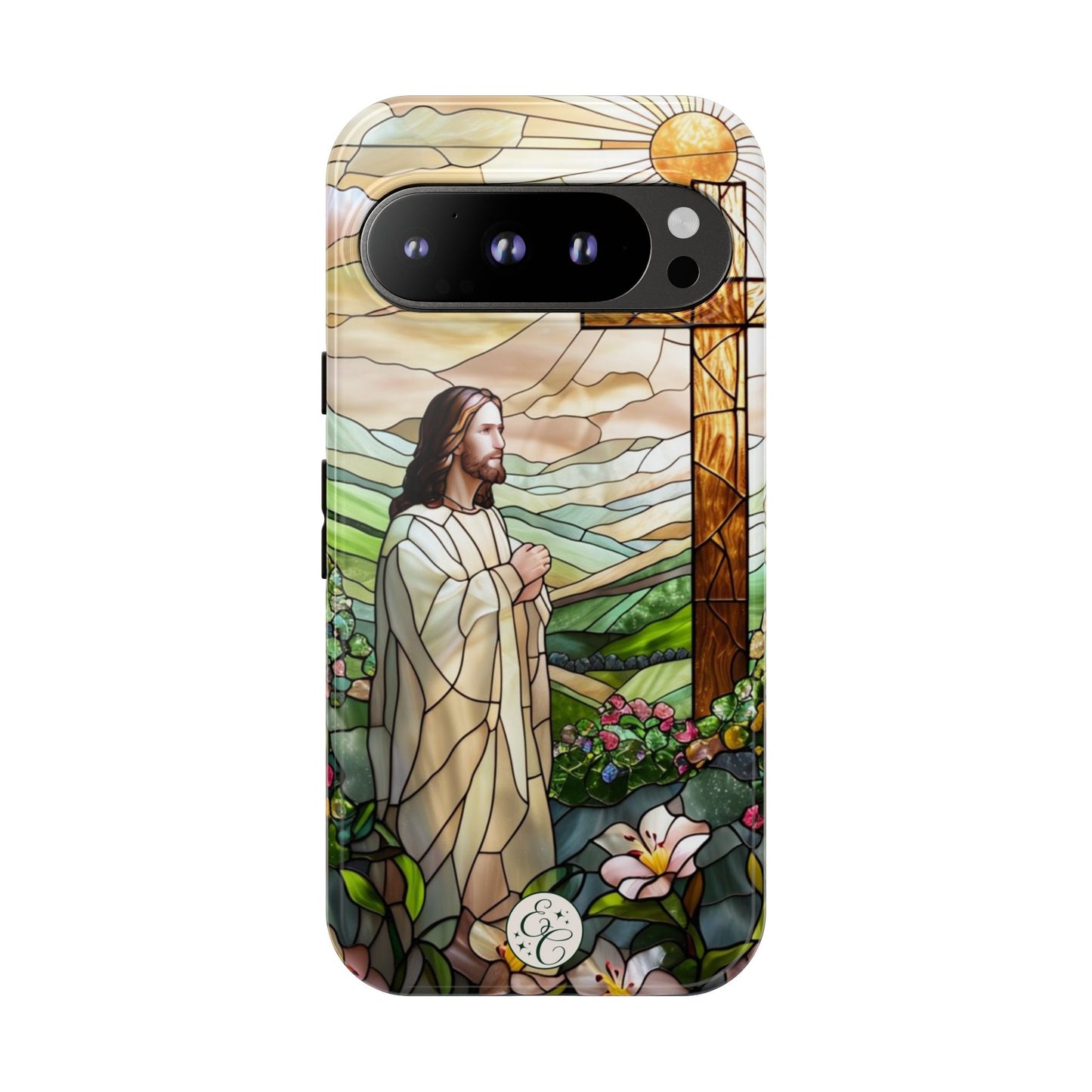 Jesus Stained Glass Tough Phone Case