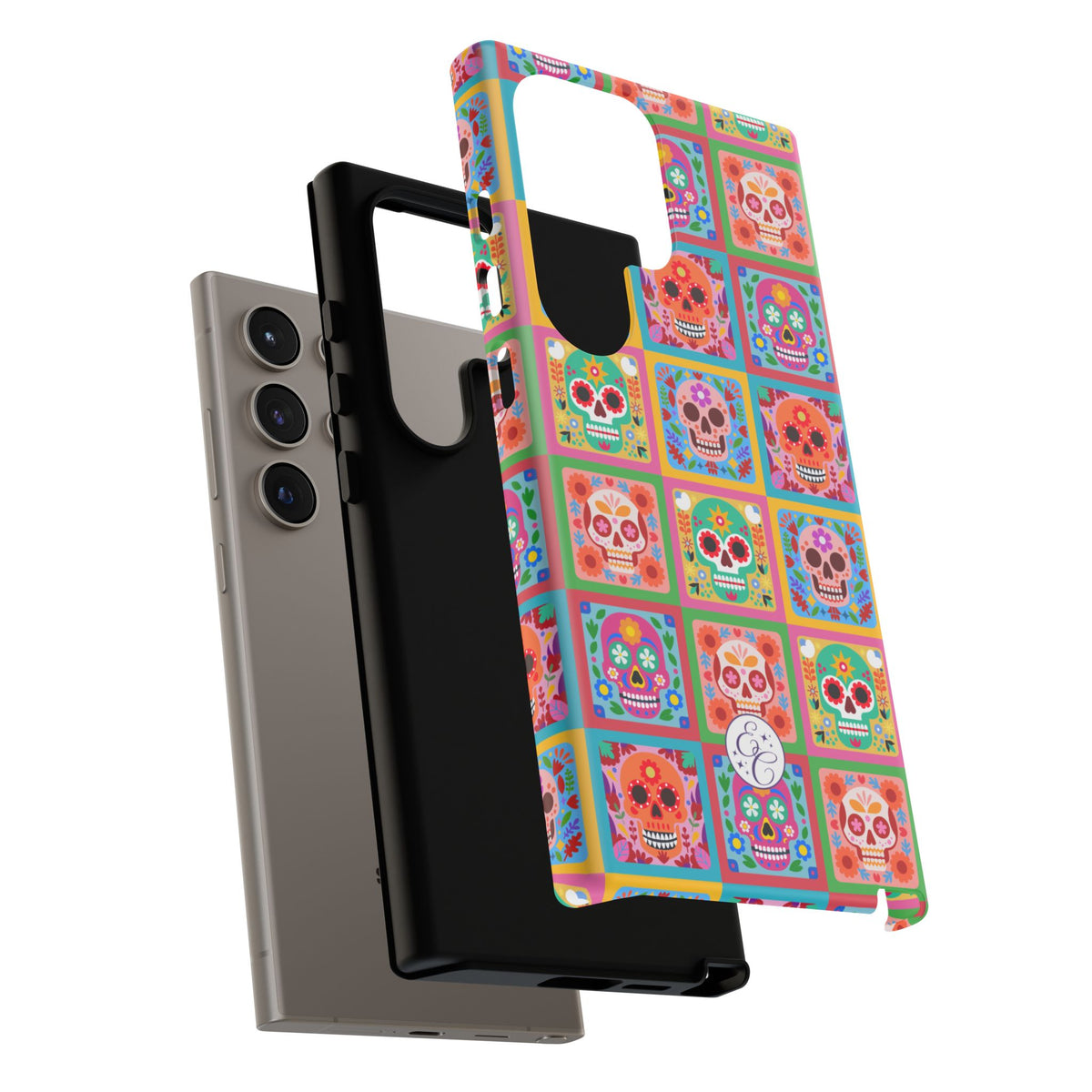 Colorful Sugar Skull Halloween Phone Case