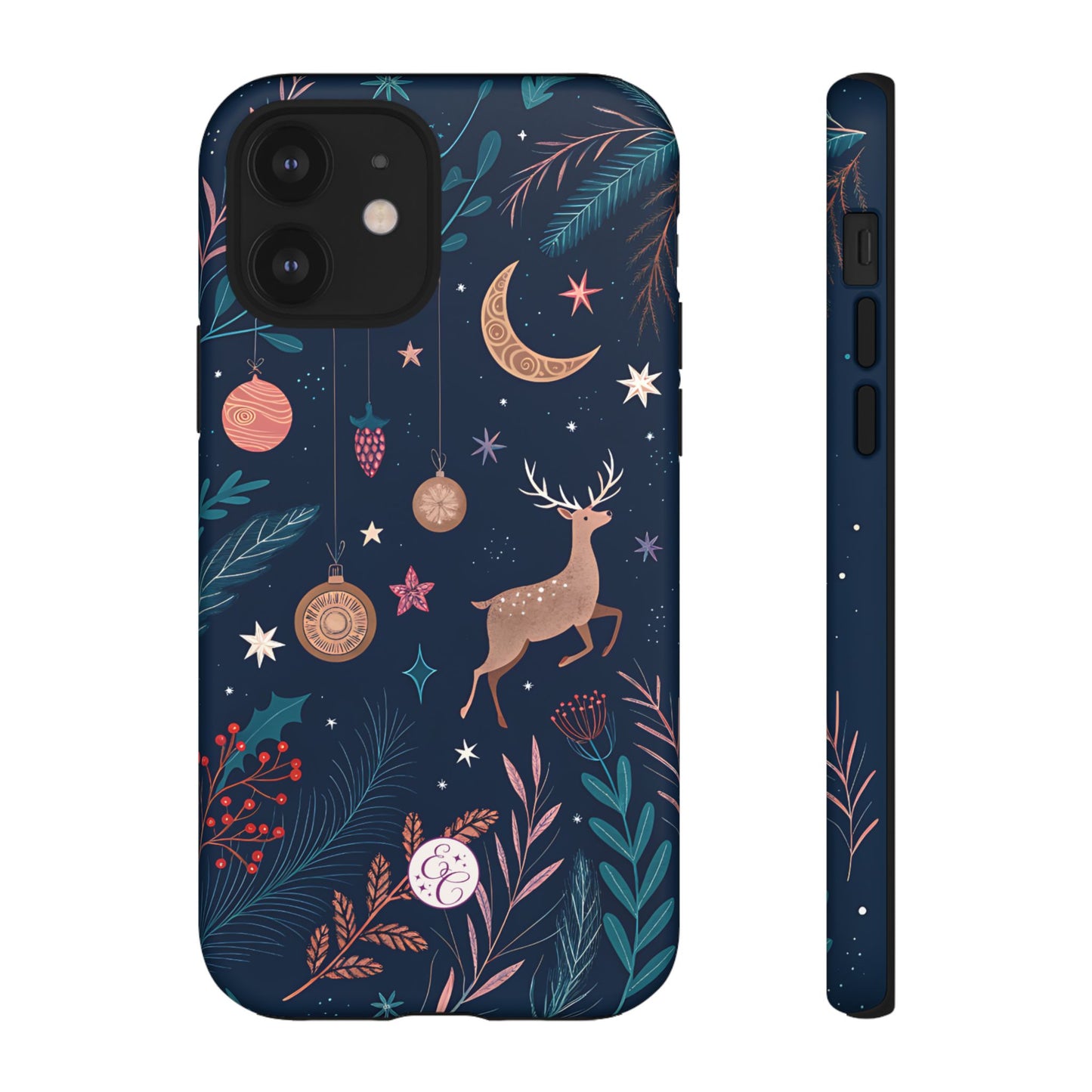 Boho Christmas Reindeer Tough Phone Case