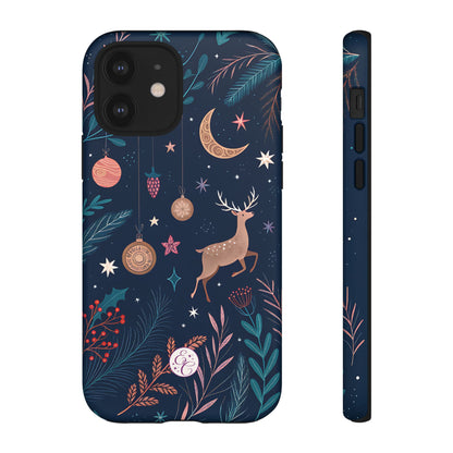 Boho Christmas Reindeer Tough Phone Case